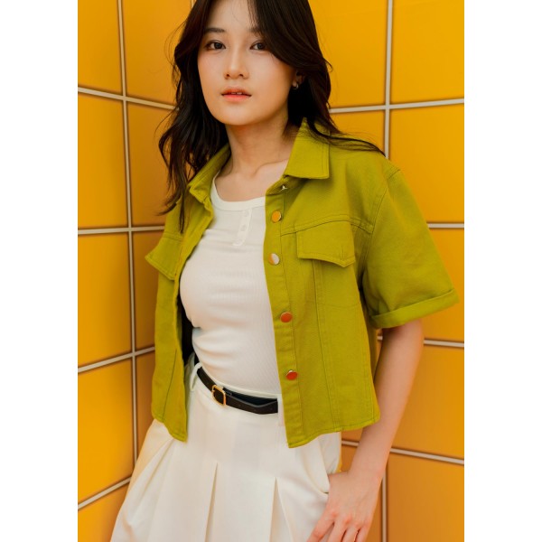 Colorful coat top