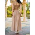 Long skirt with pleated style