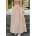 Long skirt with pleated style