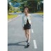Round Neck Long Sleeve Blouse with Elasticated Cuff
