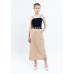 Elasticated Back Waist Long Skirt with 2 Side Pockets