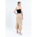Elasticated Back Waist Long Skirt with 2 Side Pockets