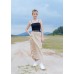 Elasticated Back Waist Long Skirt with 2 Side Pockets