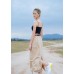 Elasticated Back Waist Long Skirt with 2 Side Pockets