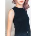 Cropped Length Round Neck Singlet