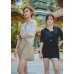 Half Sleeves Full Zipper Collared  shirt with Pocket 