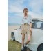 Half Sleeves Full Zipper Collared  shirt with Pocket 