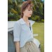 Half Sleeves Full Zipper Collared  shirt with Pocket 