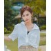 Half Sleeves Full Zipper Collared  shirt with Pocket 