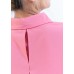 Front Button Panel with Pleated placket Design Long Sleeves Collar Shirt