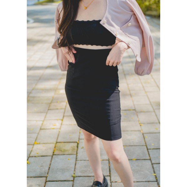 High Waisted Pencil Skirt