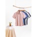 Short Sleeves Collar Shirt with Front and Black Darts